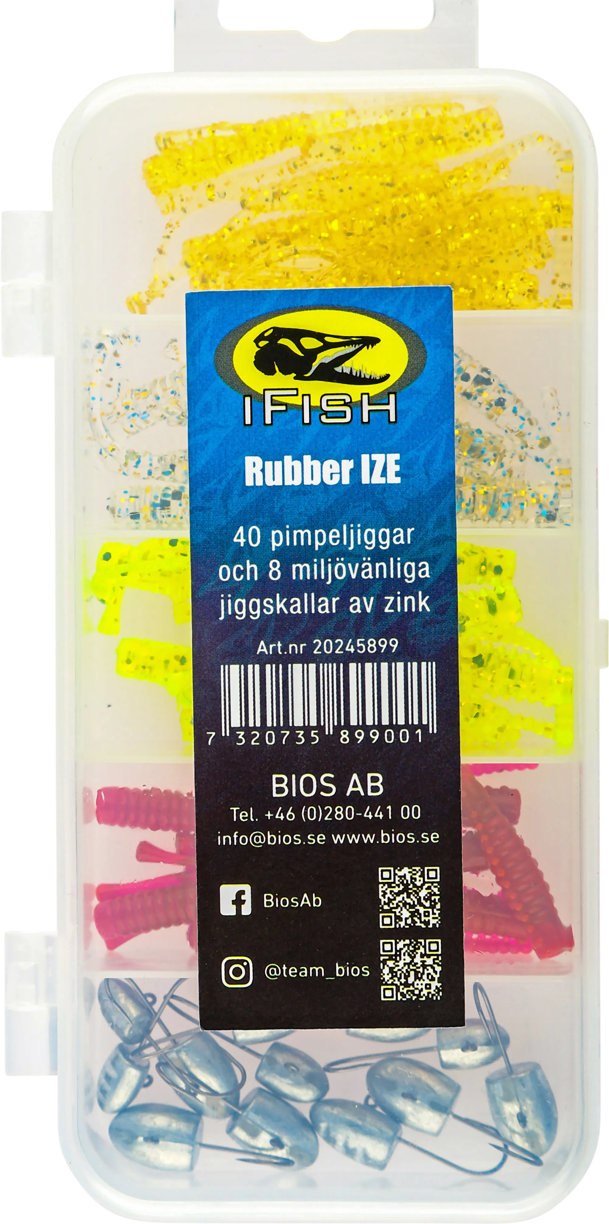 iFish Rubber Ize Pimple Jigs 40-P Mixed