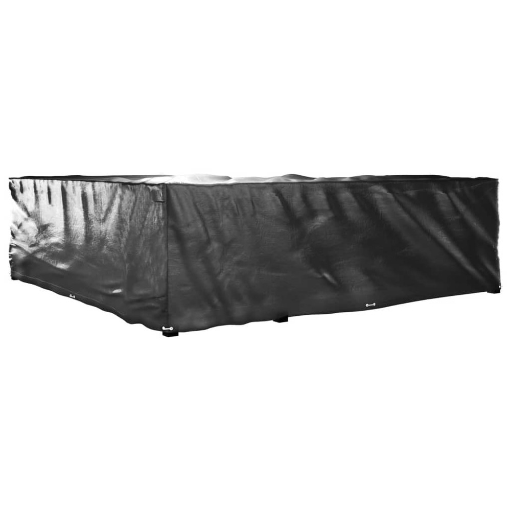Housses de salon de jardin en forme de l 2 pcs 20 œillets