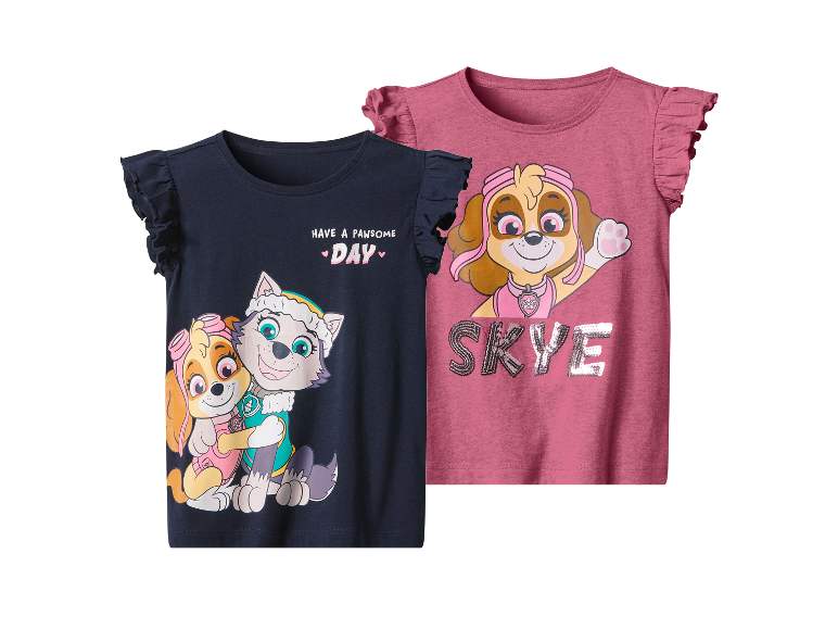 2 Kinder T-shirts Paw Patrol