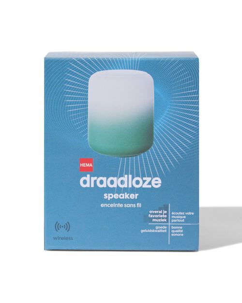 enceinte sans fil blanc/vert