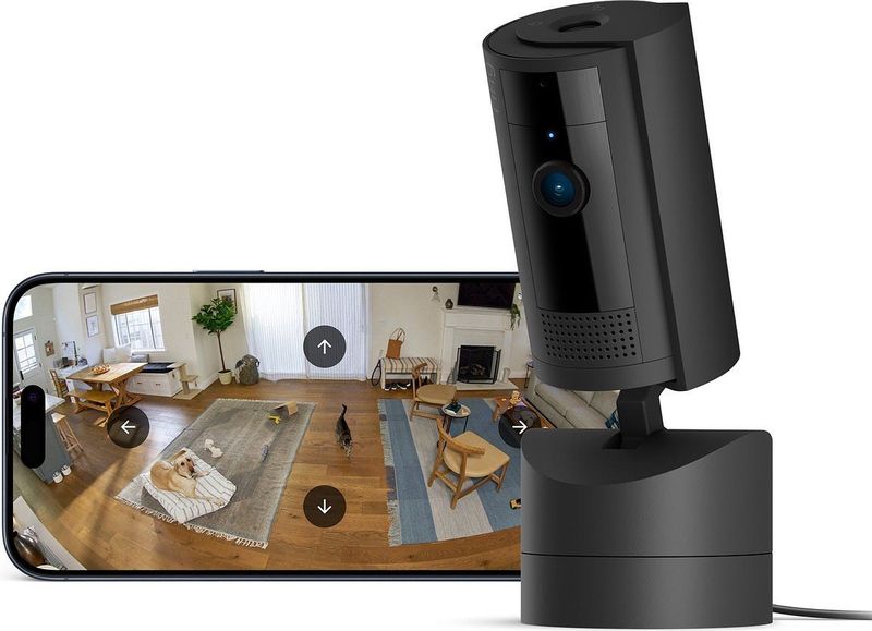 Ring Pan-Tilt Indoor Camera - Zwart - Draai- en kantelbaar