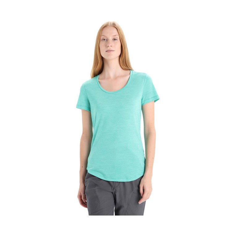 Icebreaker Sphere II SS Scoop Tee Women Fresh Heather