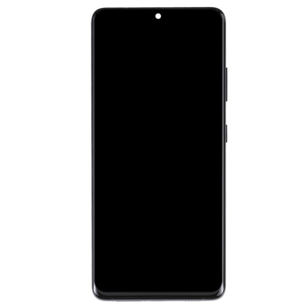 (OEM) Samsung Galaxy S21 Ultra 5G Ersatzdisplay AMOLED Touchscreen Digitizer mit Rahmen Bildschirm Reparatur – Schwarz