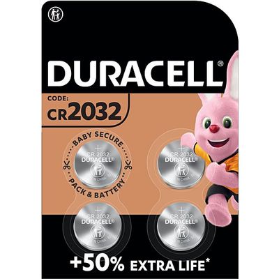 DURACELL - 4 piles CR2032
