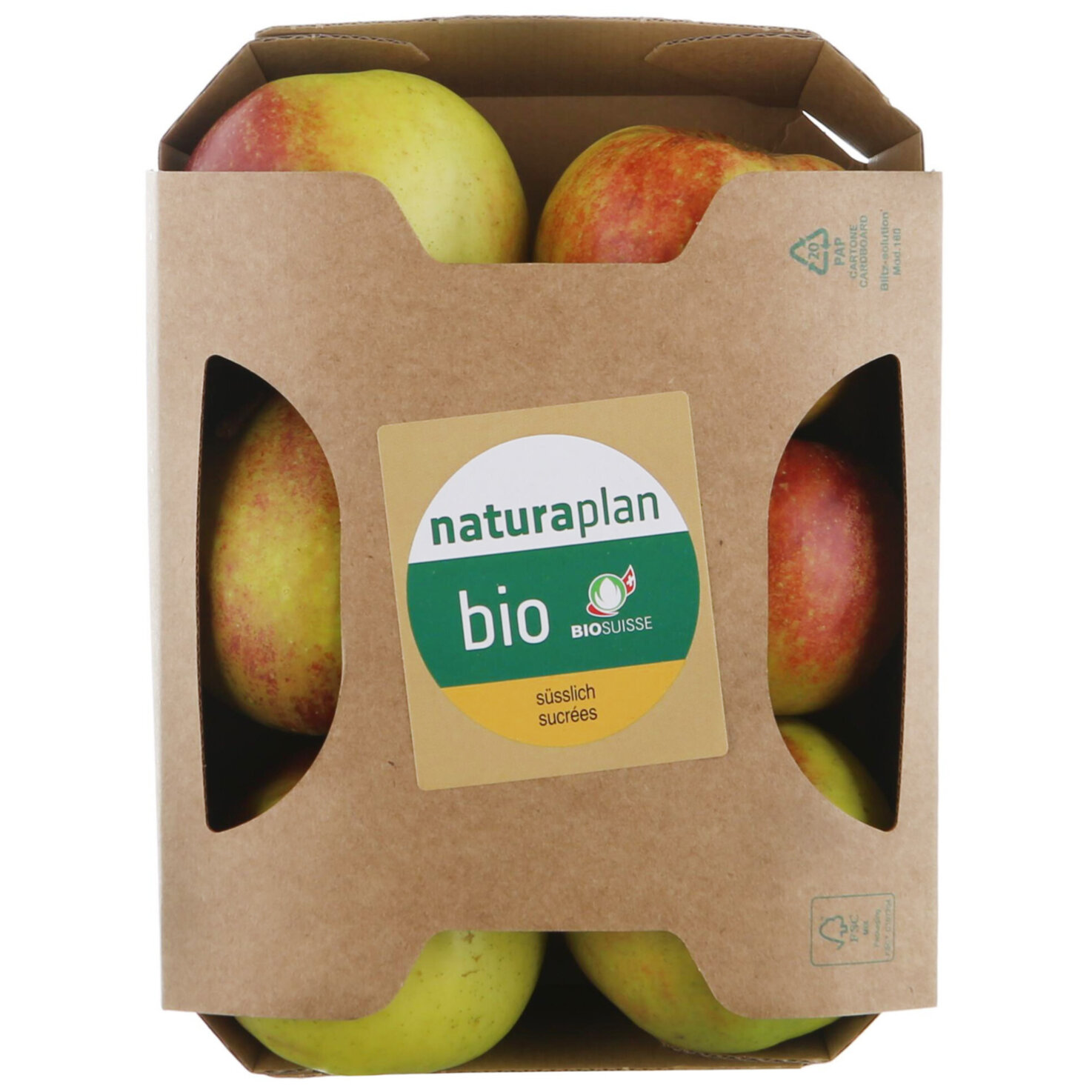 Naturaplan Bio Äpfel süsslich gelbe Sorte ca. 750g -