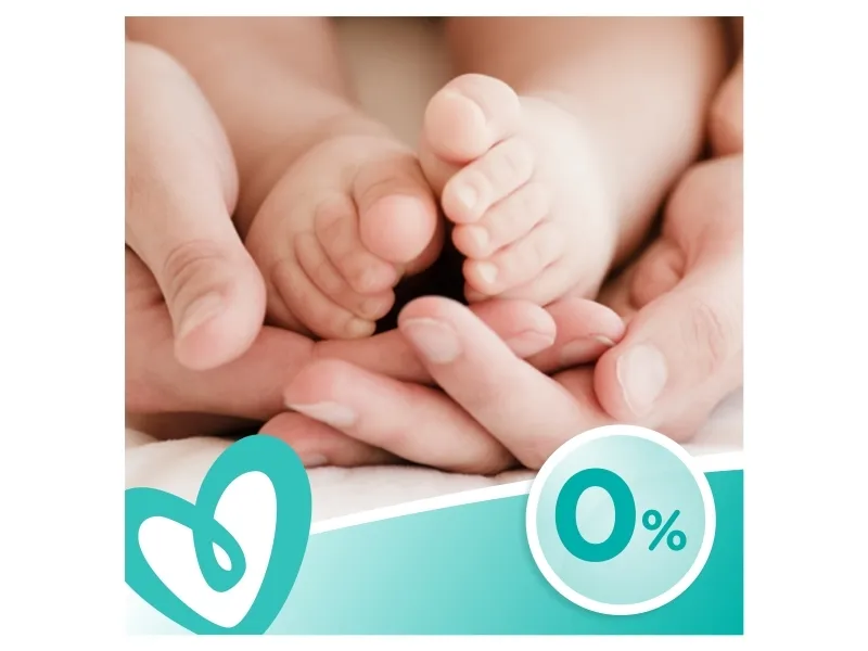 Pampers Sensitive Vådservietter til baby - Dermatologisk testet, Allergivenlig, Neutral pH, Parfumefri