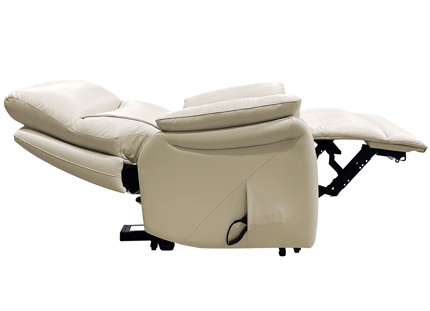 Leder-TV-Sessel mit XXL-Sitzkomfort und Aufstehhilfe