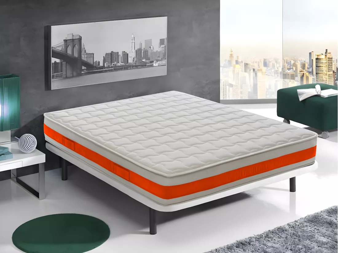 Matelas à mémoire de forme 22 cm et 11 zones différenciées modèle Eolie 120x200 cm
