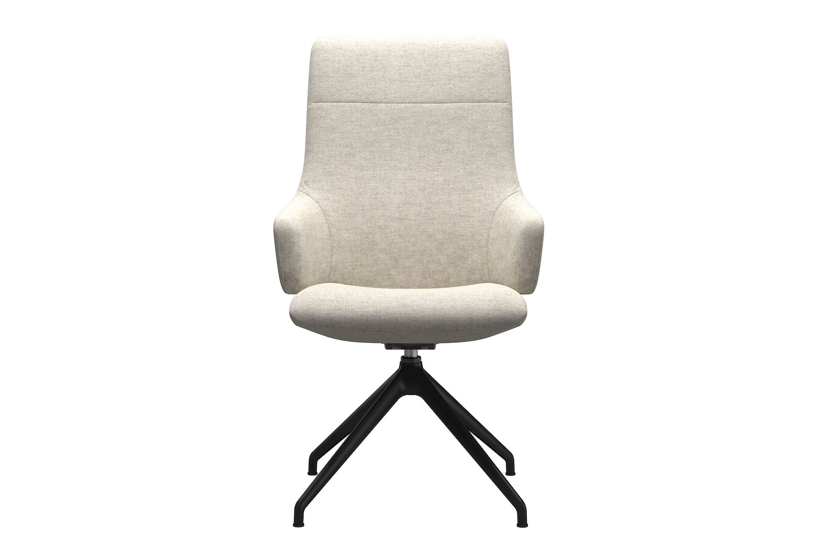 Chilli spisestol Tekstil Peony - Light Beige - Sort