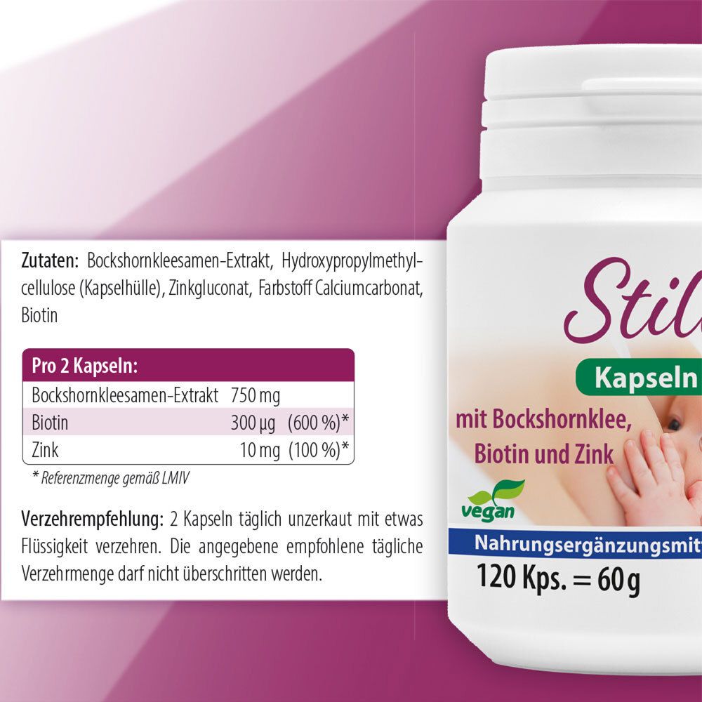 Still-Kapseln mit Bockshornklee + Biotin + Zink