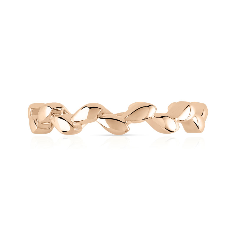 Bague or 375 rose