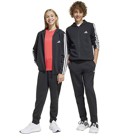 adidas Performance Sweatset - J 3S FT TS - Black/White