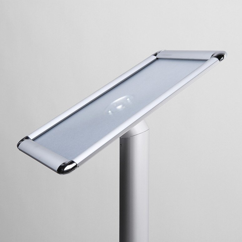 Présentoir sur pied cadre aluminium de 25 mm
