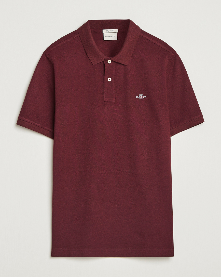 GANT The Original Polo Bordeaux Melange