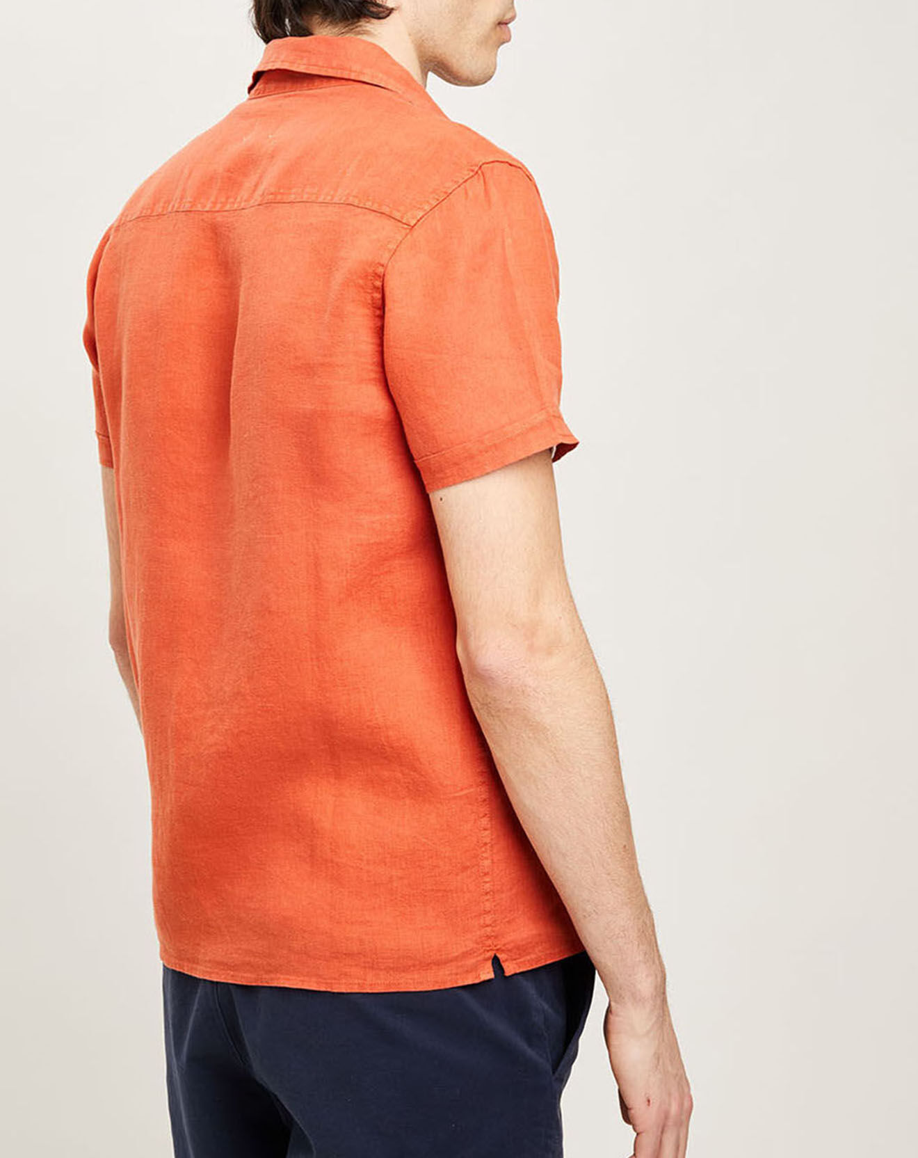 Harris Wilson Chemise regular 100% Lin Efe rousse