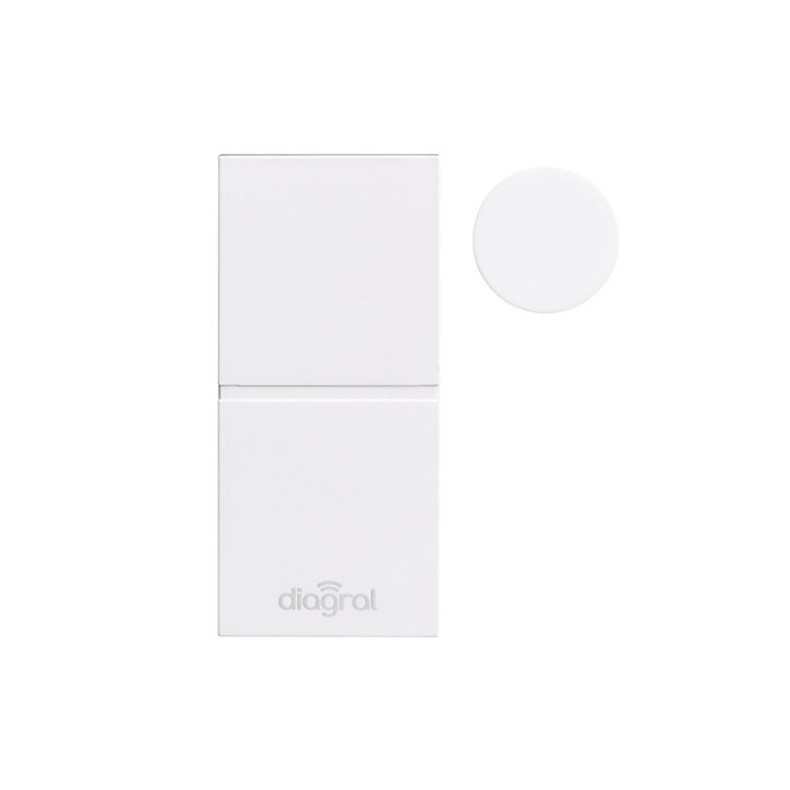 Détecteur d'ouverture miniature blanc Diagral LOTDIAG39APX, lot de 3