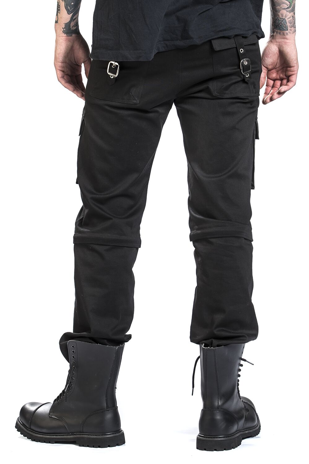 2-En-1 : Pantalon/Short | Gothicana by EMP Pantalon en toile