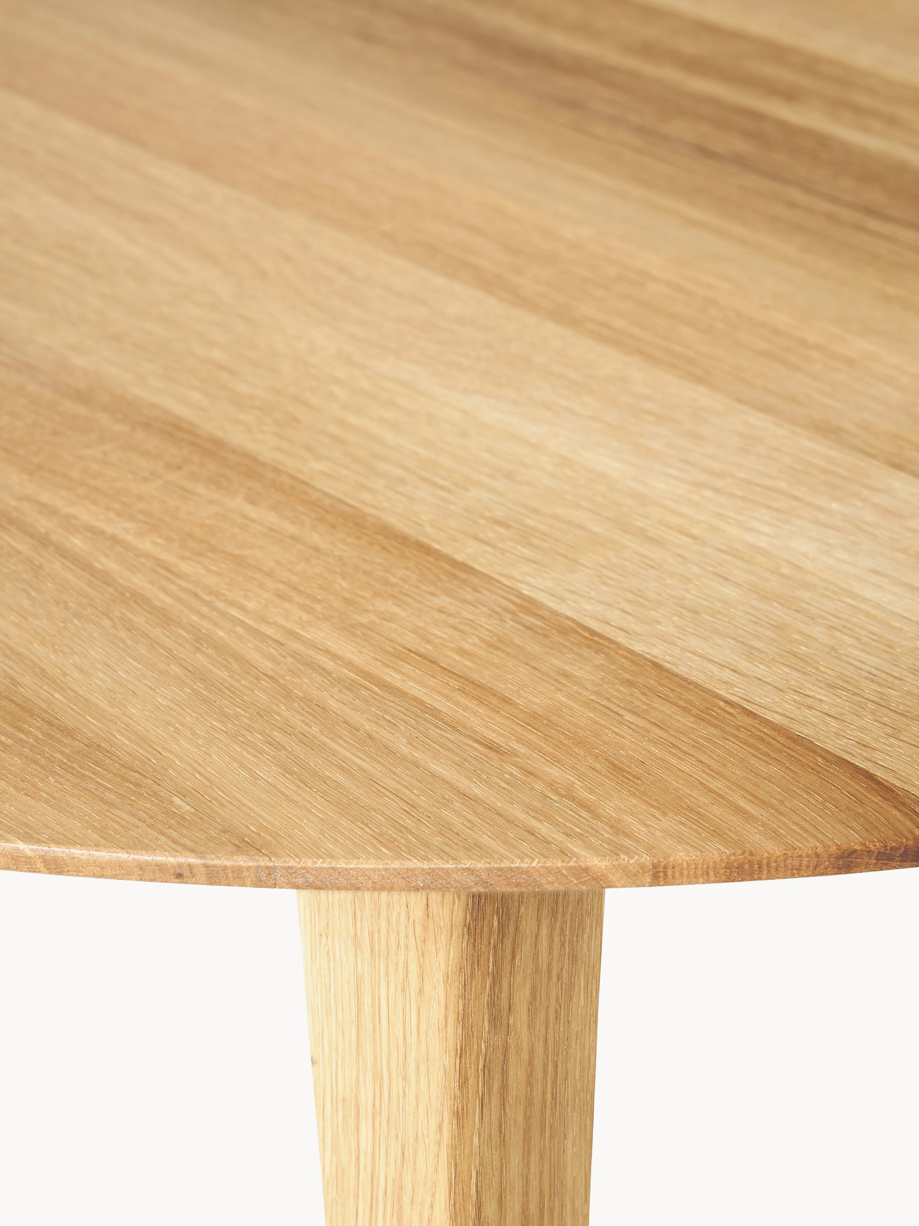 Ronde eettafel Archie van eikenhout, Ø 110 cm