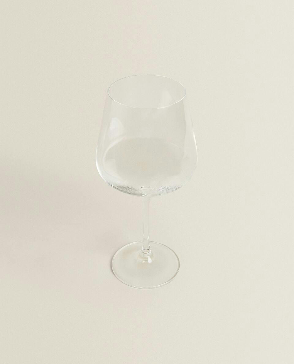 TAÇA DE VINHO GRANDE DE CRISTAL DA BOÊMIA