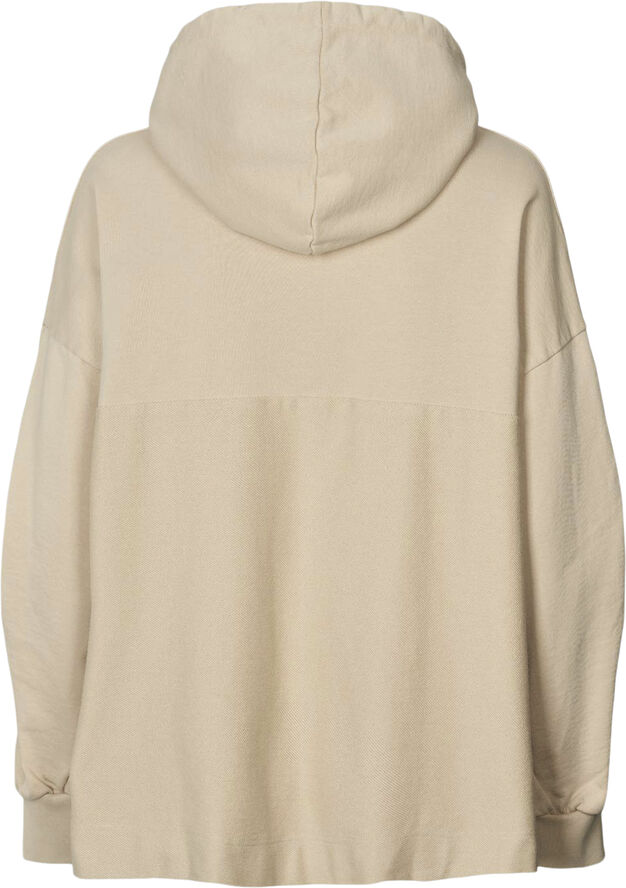 Rabens Saloner Loop back hoodie - Sevilla Oyster