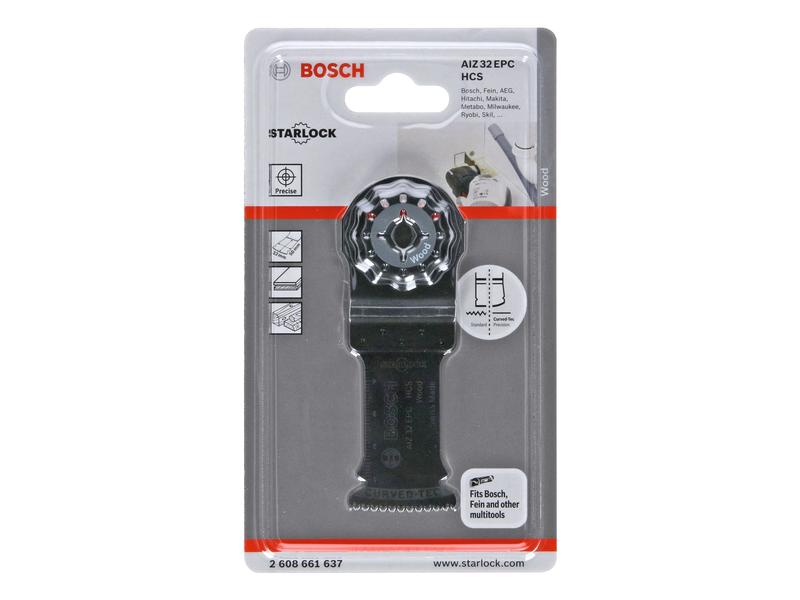 Bosch Professional HCS Tauchsägeblatt AIZ 32 EPC Holz, 50 x Tauchsägeblatt AIZ 32 EPC für Multifunktionswerkzeuge