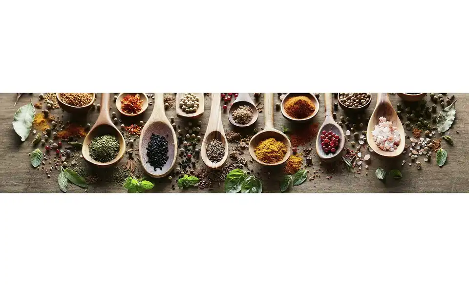 Küchenrückwand-Folie Fixy Spicy Kitchen 280 cm Gewürze