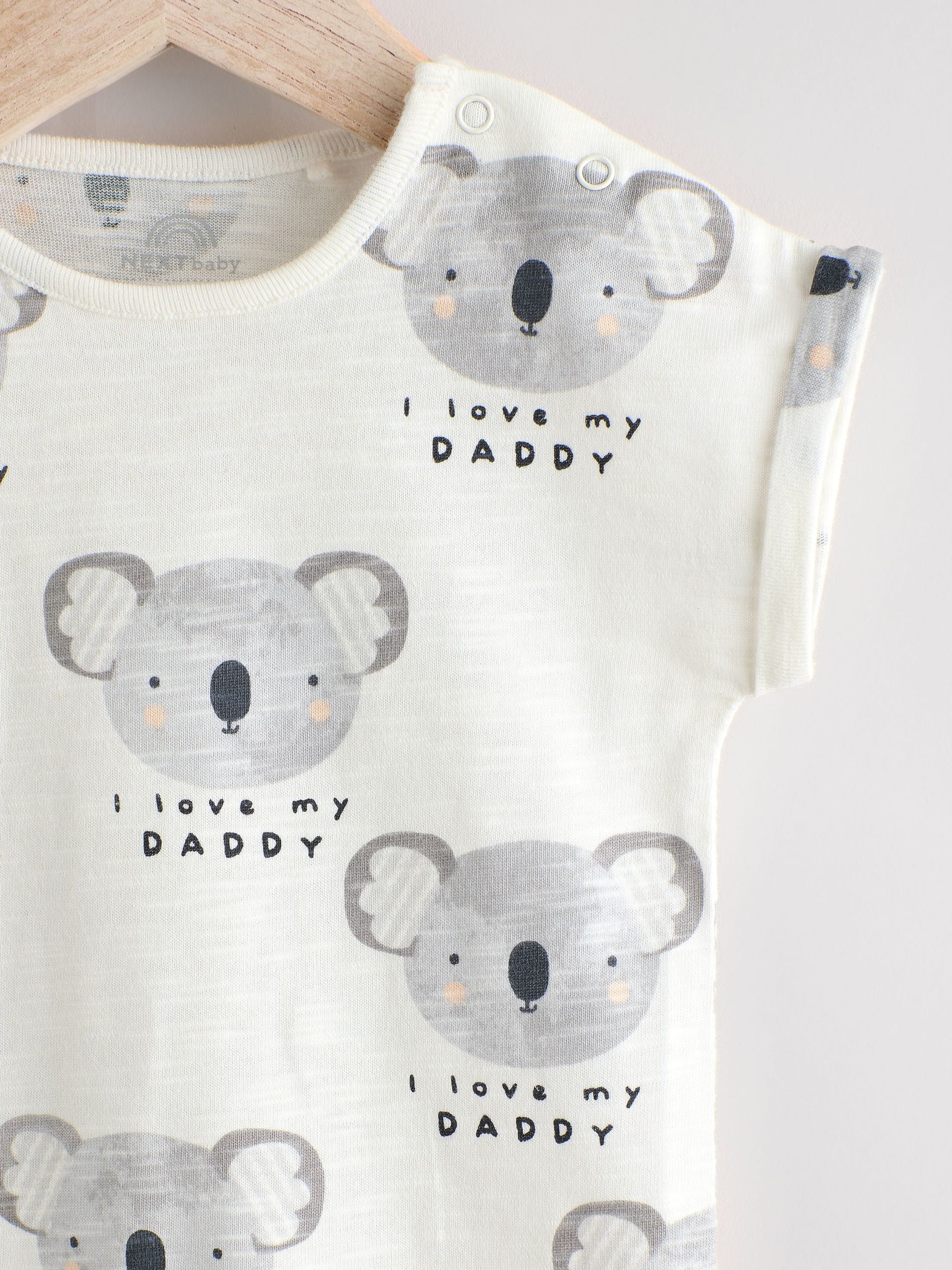 Ecru I Love My Daddy - Babyrompertje