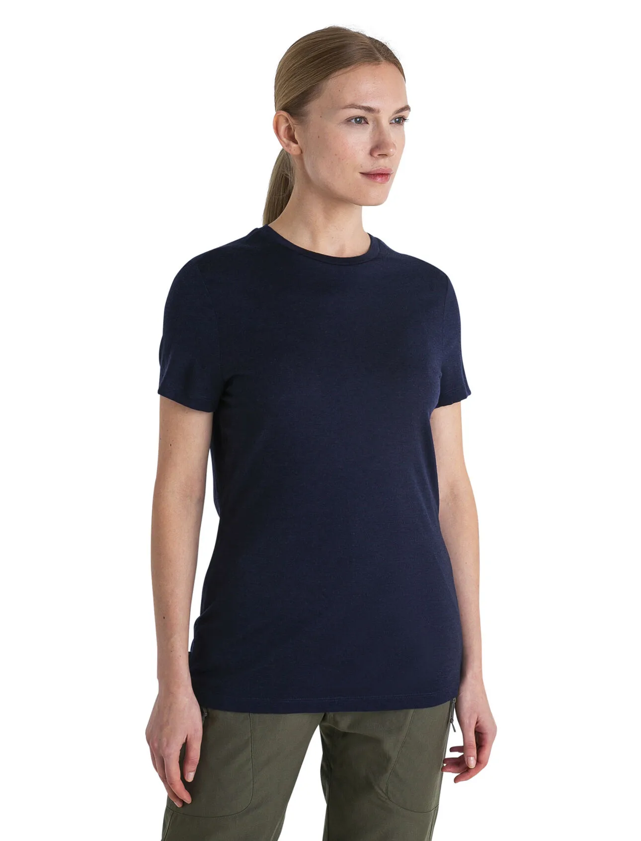 Icebreaker Women Merino 150 Tech Lite Iii Ss Tee Midnight Navy