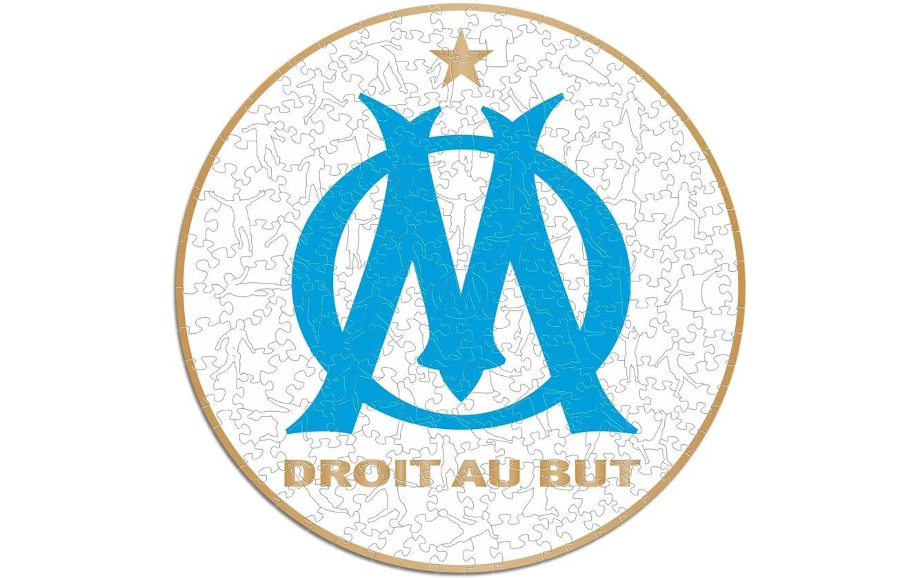 Olympique Marseille – LogoOffizielles Holzpuzzle, Grösse M