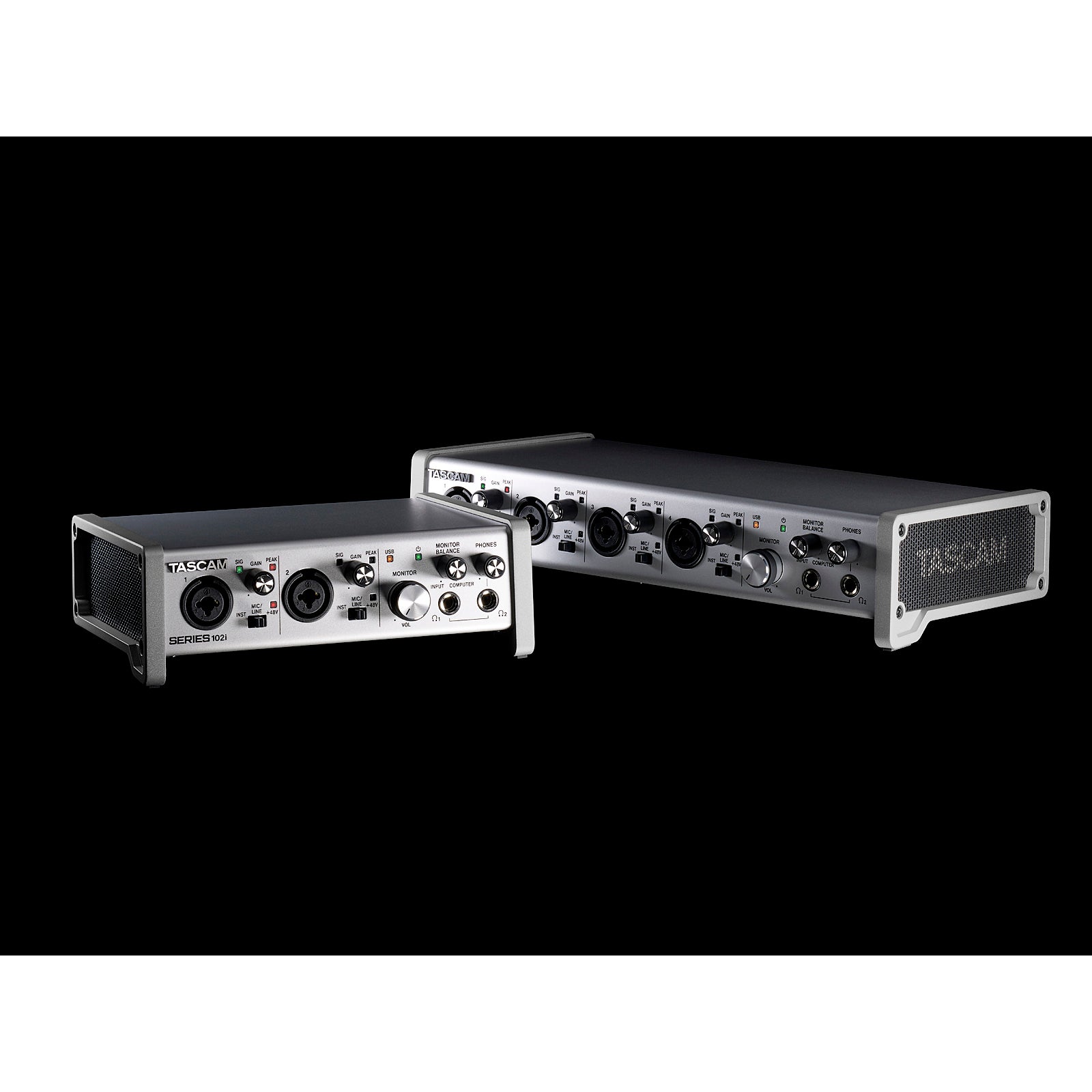 Tascam Series 208i USB audio/MIDI interface met DSP mixer