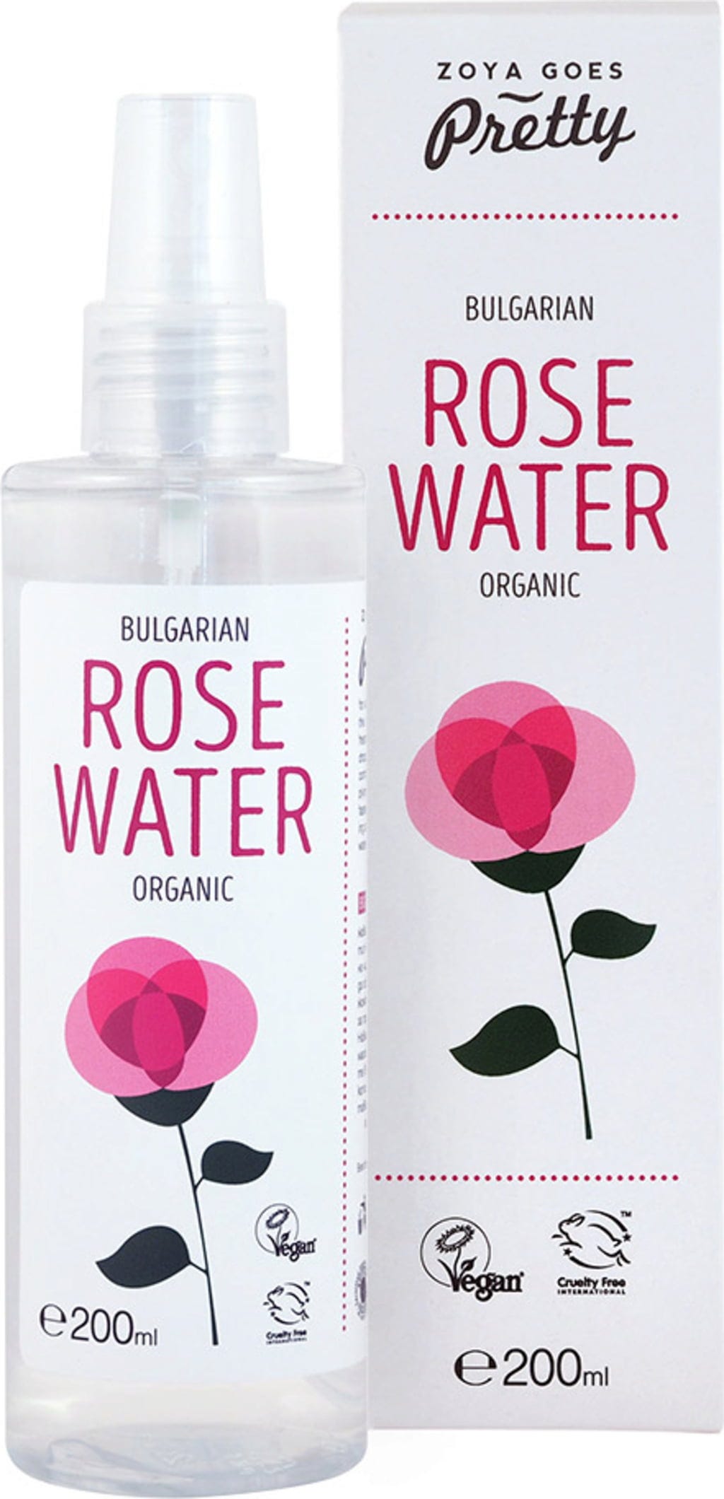 Zoya goes pretty  Organic Bulgarian Rose Water, 200 ml