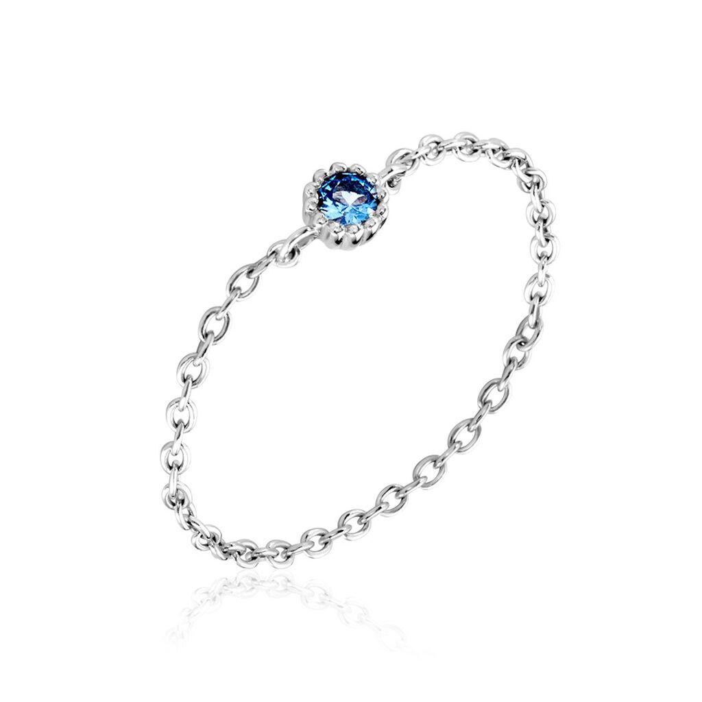 Bague Rio Argent Blanc Spinelle
