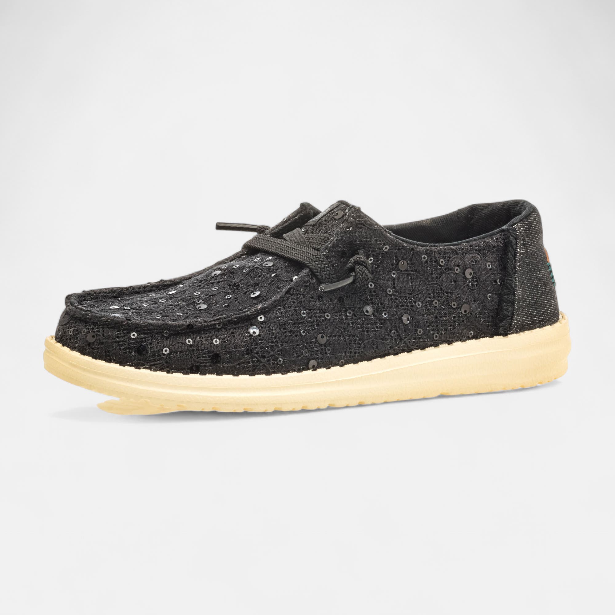 Baskets en toile Femme noir