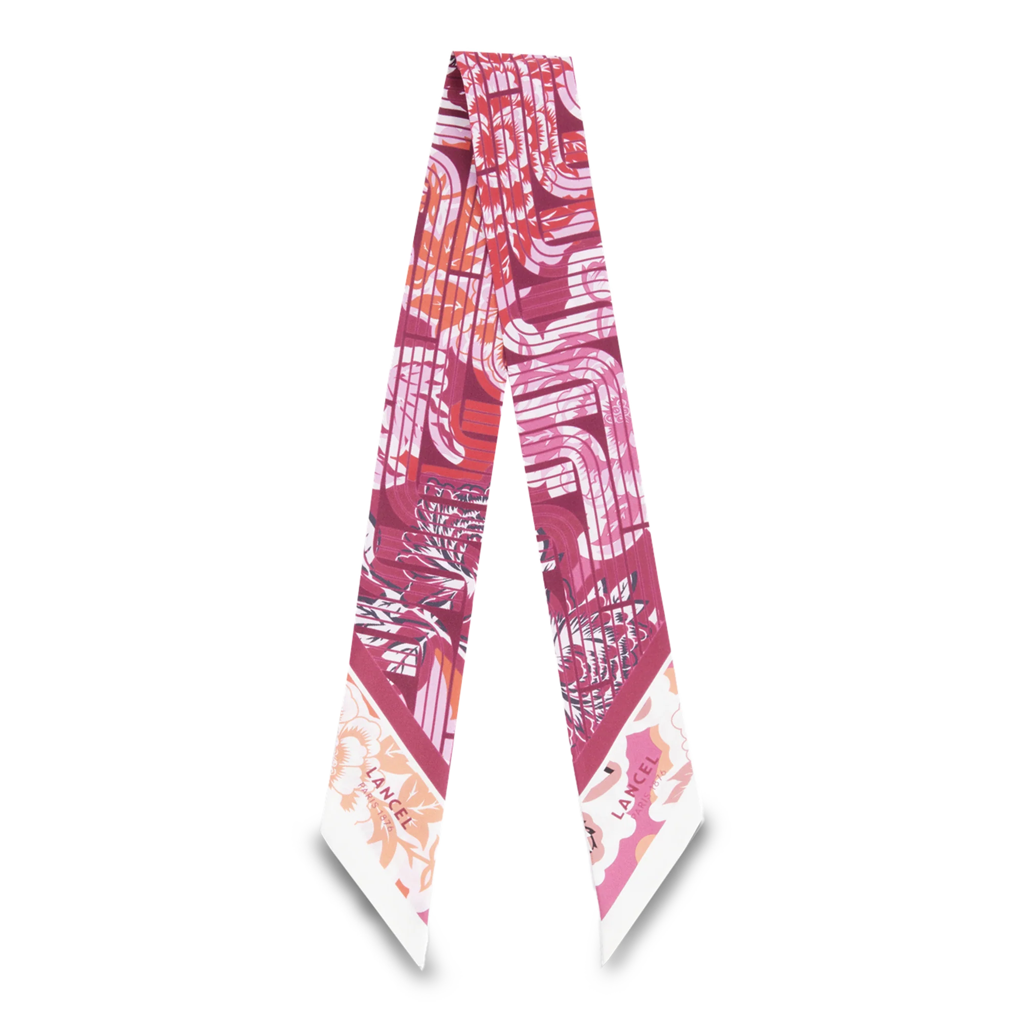 Bandeau  Motif Pivoine Optical-Multico Cerise