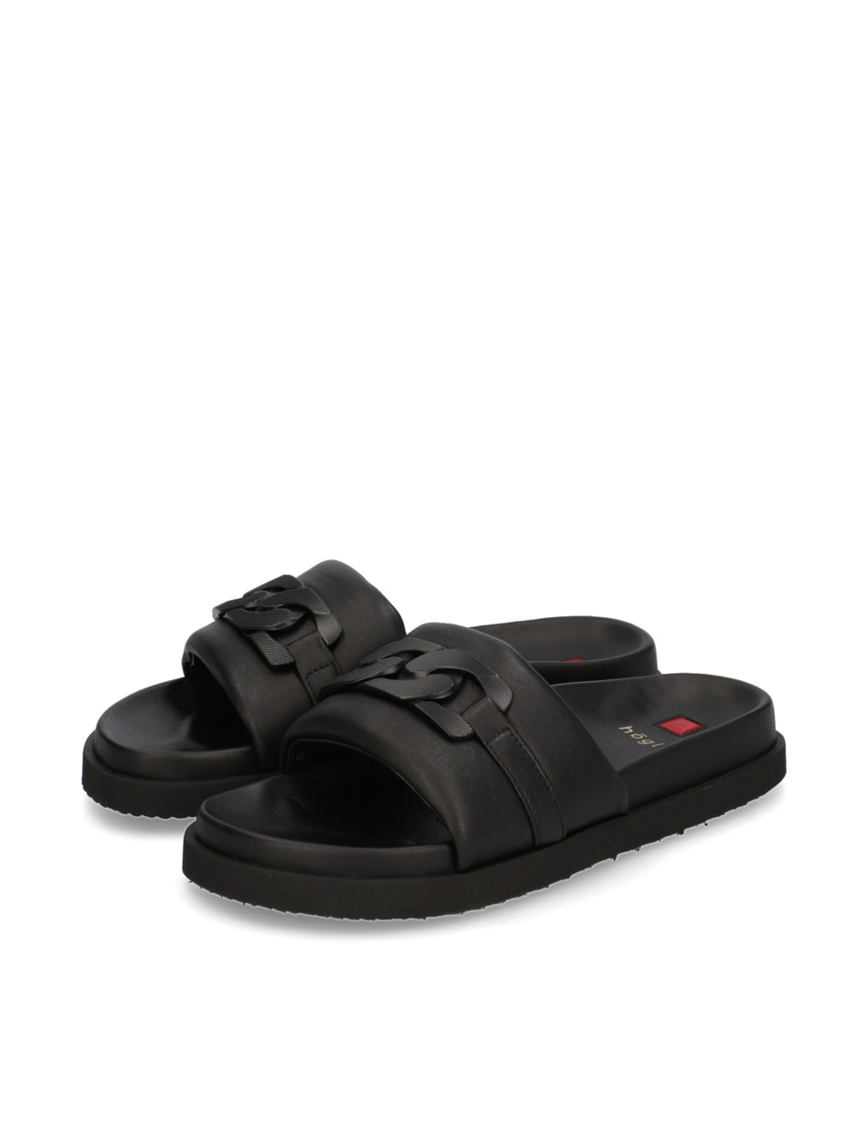 Glattleder Pantoffel