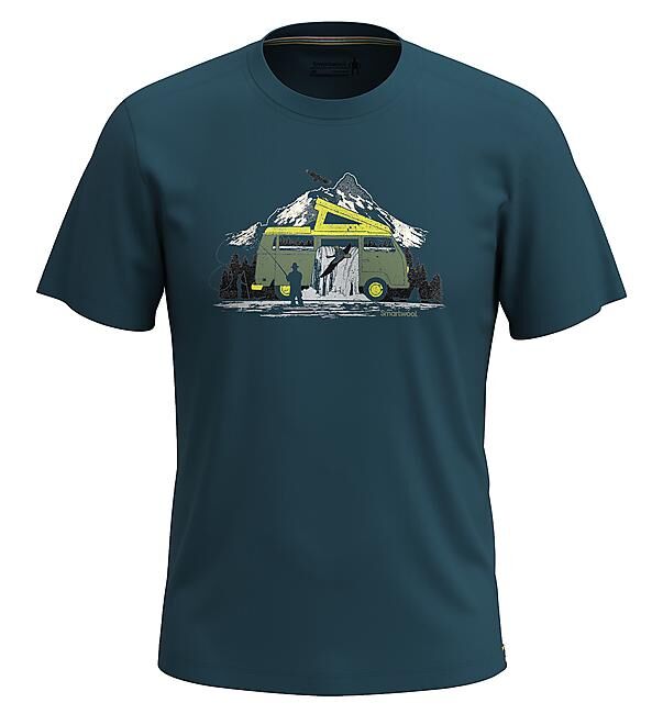 SMARTWOOL - T-SHIRT MC RIVER VAN GRAPHIC M