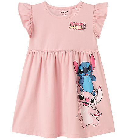Name It Kleid - NmfAssa - Stitch - Cameo Pink