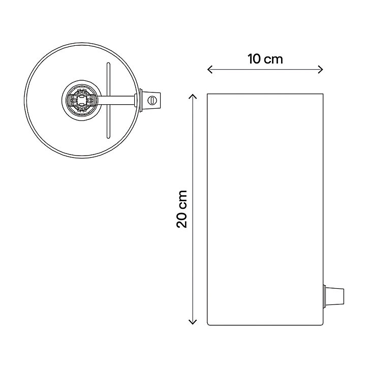 Lampe de table incandescent Singou GoodHome E14 blanc mat