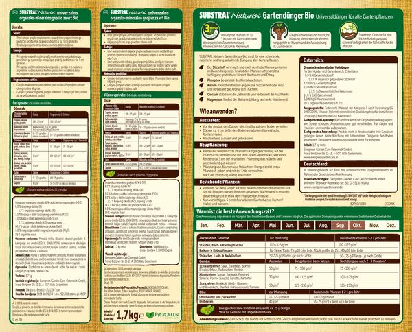 Substral® Naturen® Gartendünger Bio, 1,7 kg