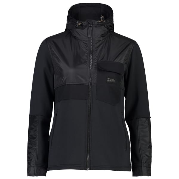 Veste polaire MONS ROYALE W DECADE MID HOODY BLACK