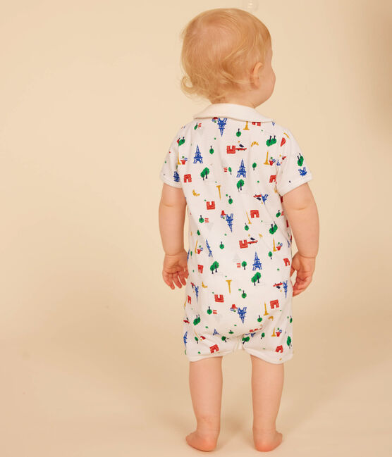 Combinaison courte en coton bébé