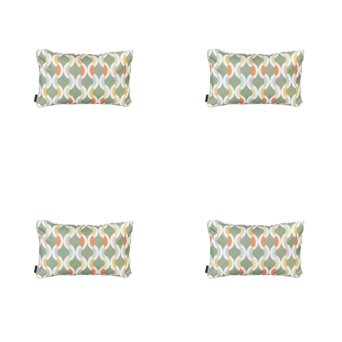 Madison Trivia green Sierkussen - Set van 4