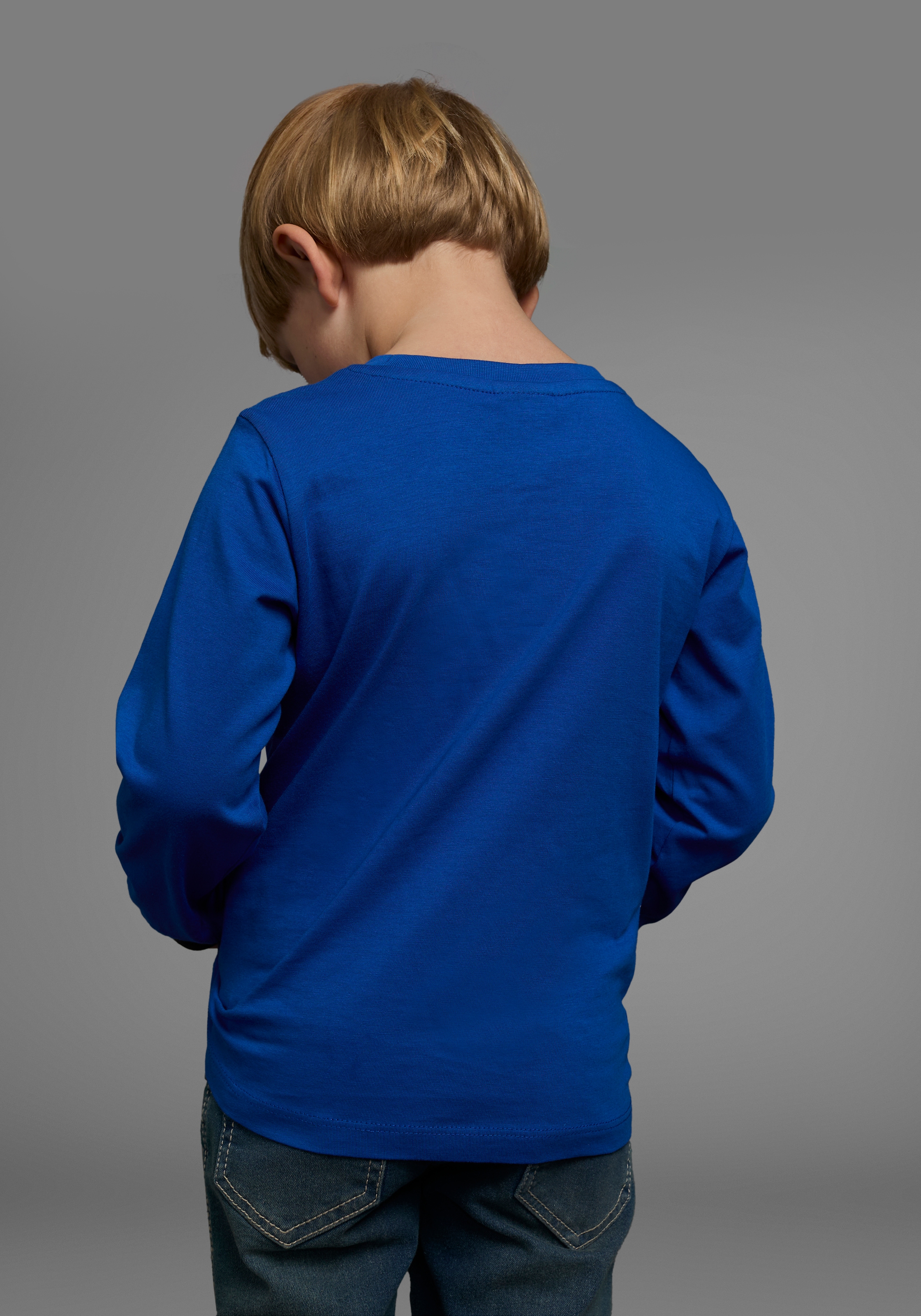 KIDSWORLD Langarmshirt »POLIZEI«, Langarm,  Basic-Passform,  bedruckt,  Rundhalsausschnitt