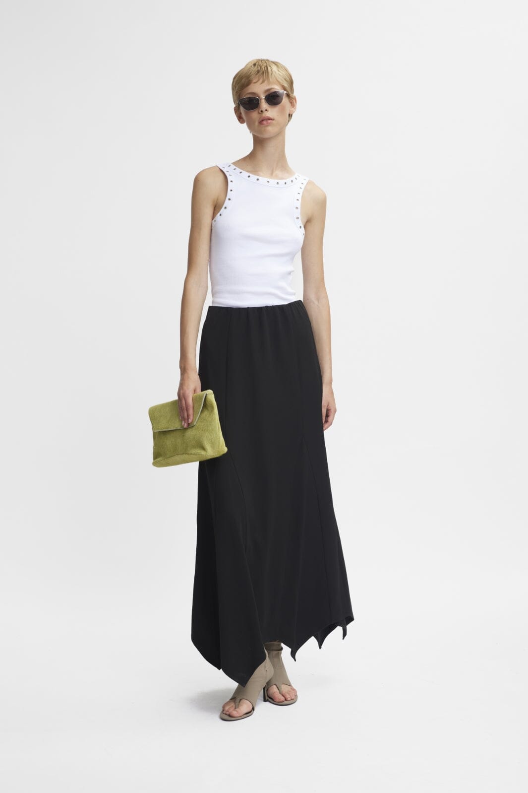 Gestuz DrewGZ eyelet tank top bright white