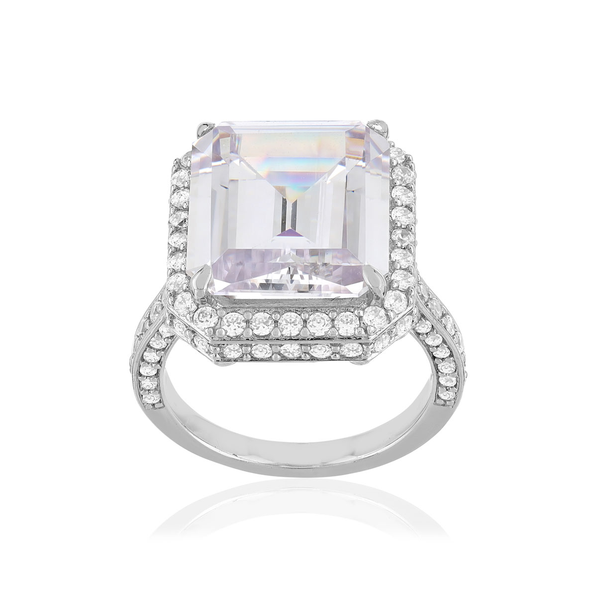 Bague argent 925 zirconias