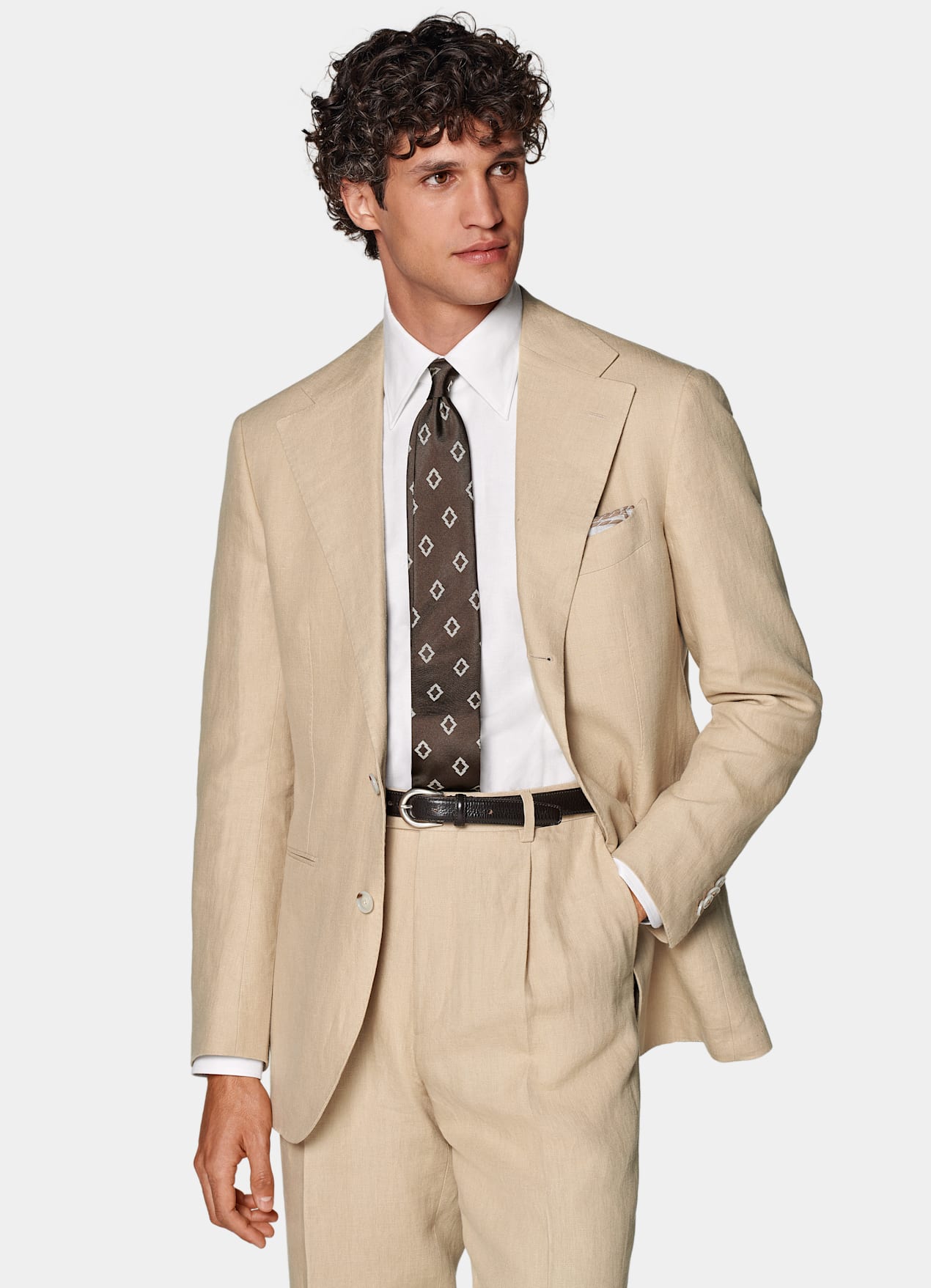 Costume Roma coupe Relaxed sable