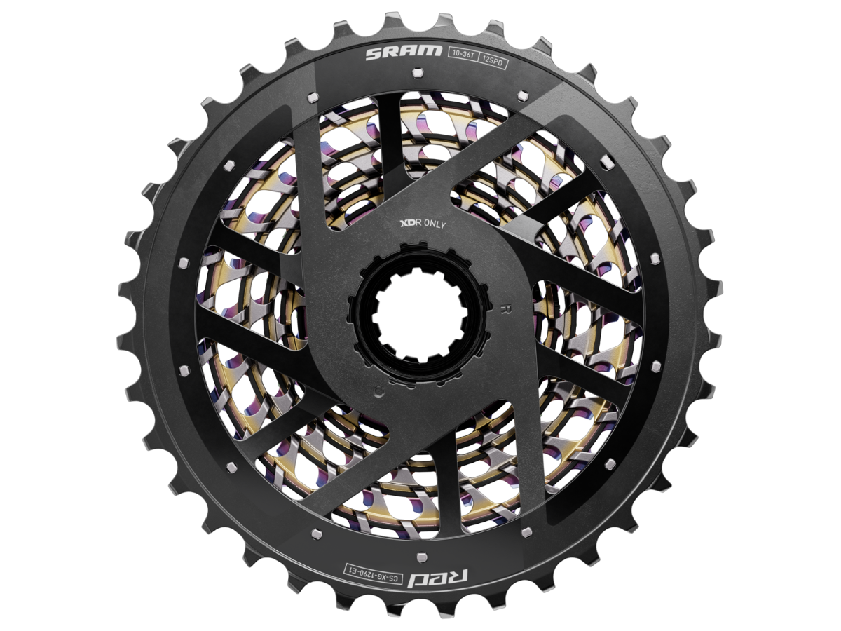 SRAM RED eTap AXS XG-1290 E1 kassette 12 Speed 10-36T Rainbow