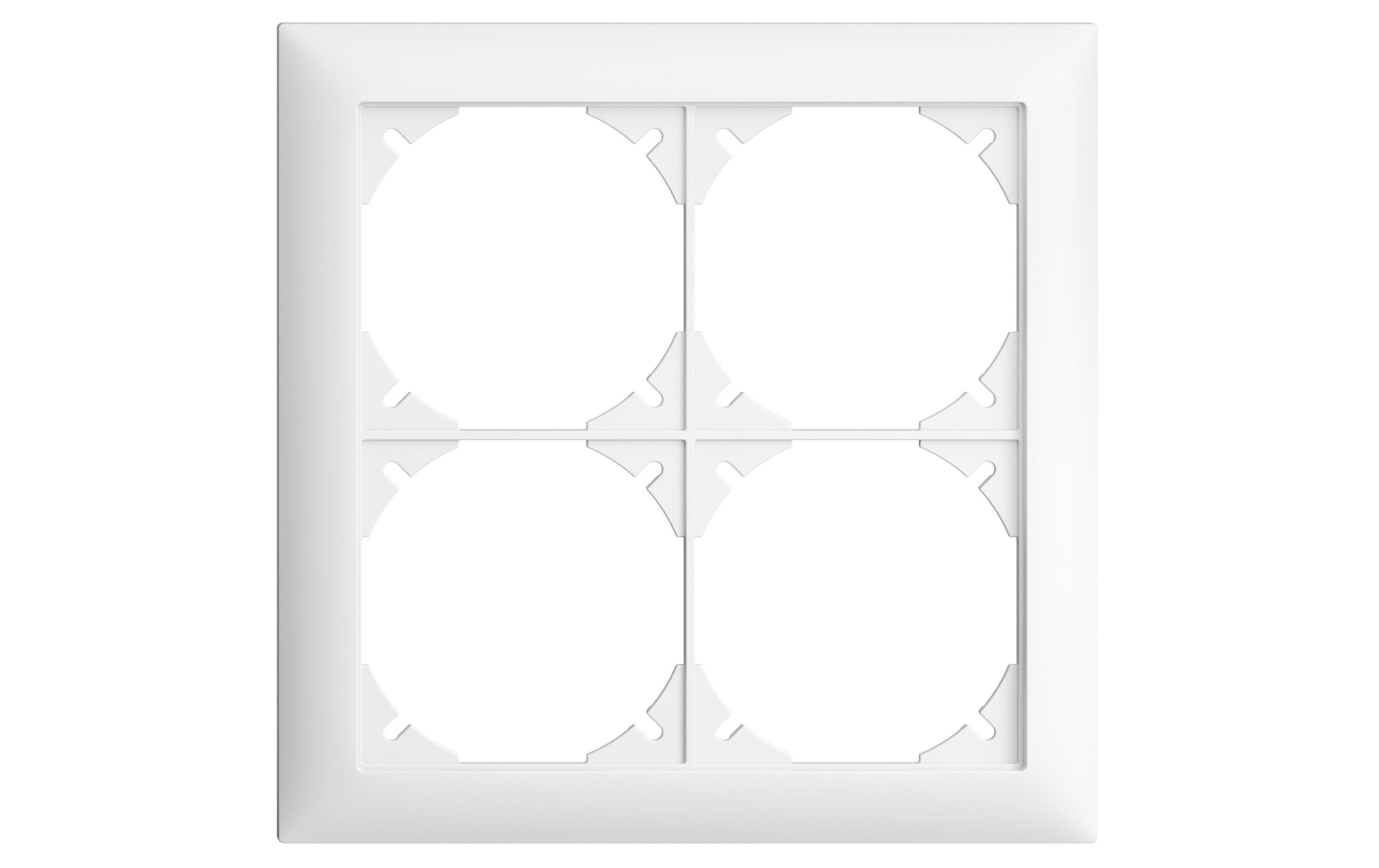 Abdeckrahmen 2x2 4-fachAbdeckrahmen für Hausinstallationen