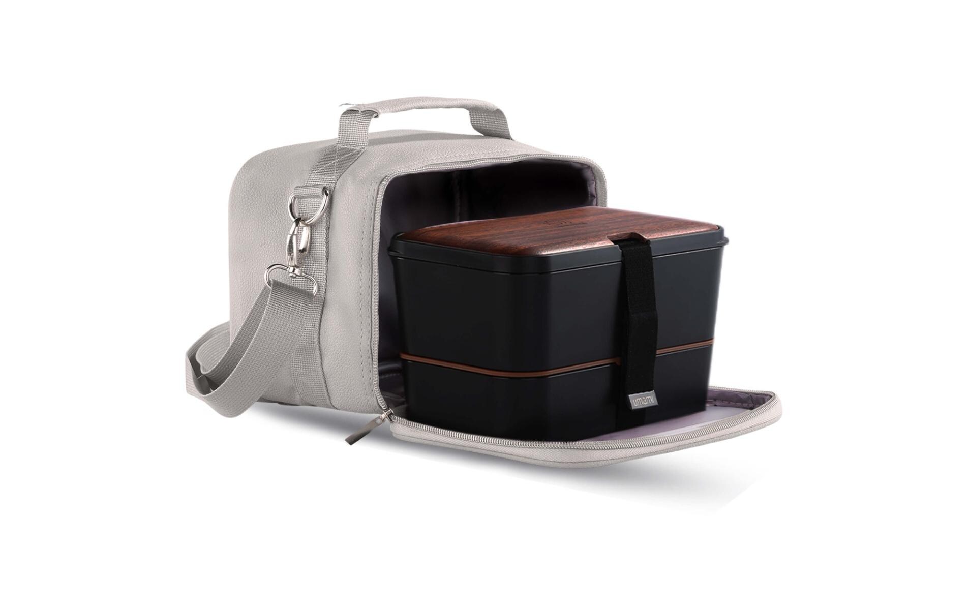 Lunchbox Thermocase Cool Grey PremiumIsolierte Lunchbox mit ergonomischem Griff