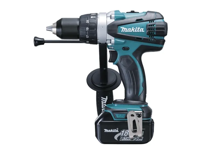 Makita DHR243RTJW - Kombinationshammer - ledningfri - 3 tilstande - SDS-plus - 2 Joule - 2 batterier, inkluderet oplader - 18 V